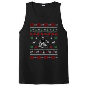 Ice Hockey Ugly Christmas Design Hockey Christmas Gift Cool Gift PosiCharge Competitor Tank