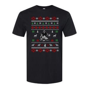 Ice Hockey Ugly Christmas Design Hockey Christmas Gift Cool Gift Softstyle CVC T-Shirt