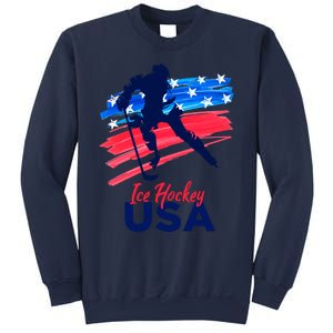 Ice Hockey Usa Support The Team Gift Usa Flag Hockey Lover Meaningful Gift Sweatshirt