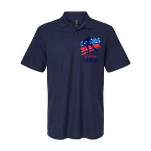 Ice Hockey Usa Support The Team Gift Usa Flag Hockey Lover Meaningful Gift Softstyle Adult Sport Polo