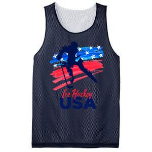 Ice Hockey Usa Support The Team Gift Usa Flag Hockey Lover Meaningful Gift Mesh Reversible Basketball Jersey Tank