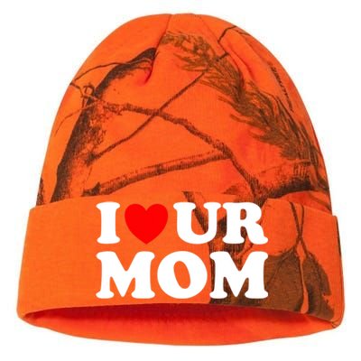 I Heart Ur Mom I Love Your Mom I Love Hot Moms Funny Saying Funny Gift Kati Licensed 12" Camo Beanie