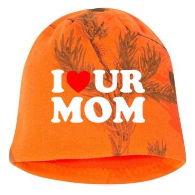 I Heart Ur Mom I Love Your Mom I Love Hot Moms Funny Saying Funny Gift Kati - Camo Knit Beanie