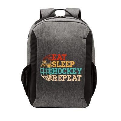 Ice Hockey Vintage Mask Eat Sleep Hockey Repeat Gift Vector Backpack