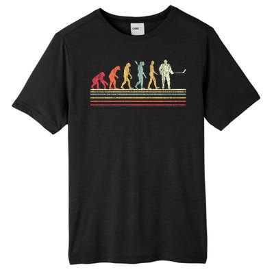 Ice Hockey Vintage Retro Evolution Gift Tall Fusion ChromaSoft Performance T-Shirt