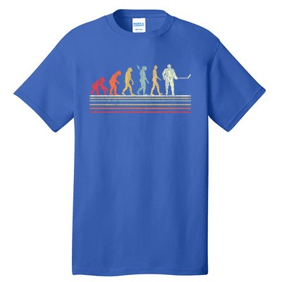 Ice Hockey Vintage Retro Evolution Gift Tall T-Shirt