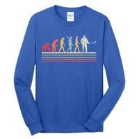 Ice Hockey Vintage Retro Evolution Gift Tall Long Sleeve T-Shirt