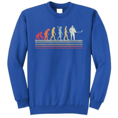 Ice Hockey Vintage Retro Evolution Gift Tall Sweatshirt