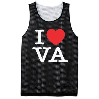 I Heart VA Love Virginia Mesh Reversible Basketball Jersey Tank