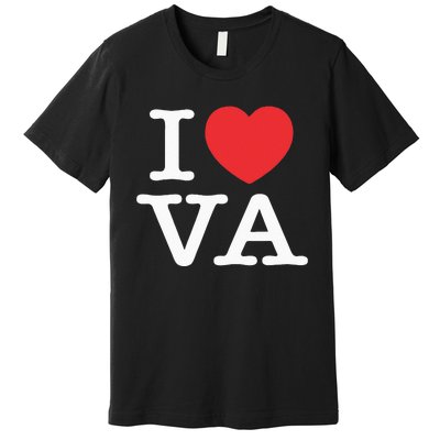 I Heart VA Love Virginia Premium T-Shirt