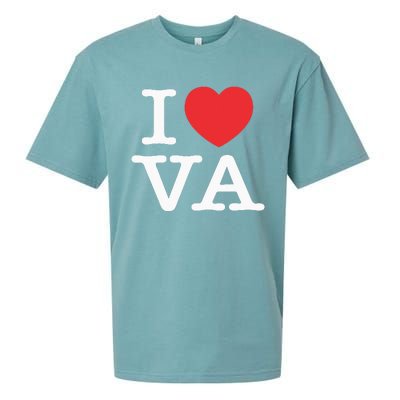 I Heart VA Love Virginia Sueded Cloud Jersey T-Shirt