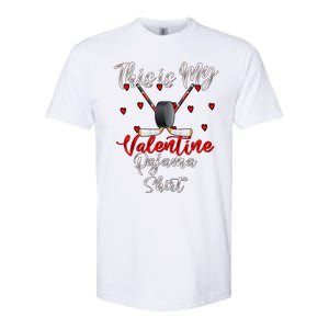 Ice Hockey Valentine's Day For Lovers Hockey Cute Gift Softstyle CVC T-Shirt