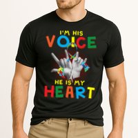 I'm His Voice He Is My Heart Autism Awareness Cooling Performance Crew T-Shirt