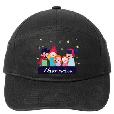 I Hear Voices Choir Singer 7-Panel Snapback Hat