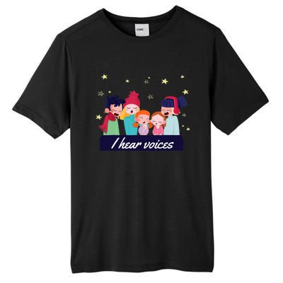 I Hear Voices Choir Singer Tall Fusion ChromaSoft Performance T-Shirt