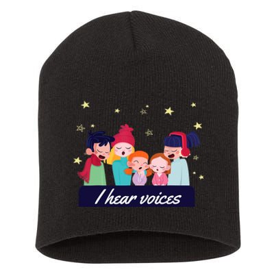 I Hear Voices Choir Singer Short Acrylic Beanie