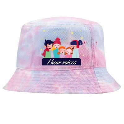 I Hear Voices Choir Singer Tie-Dyed Bucket Hat