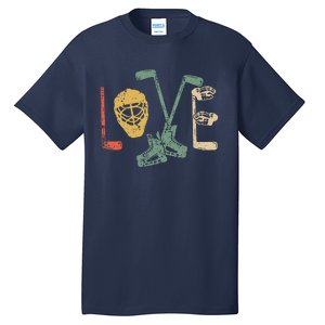 Ice Hockey Valentine's Day For Lovers Hockeys Gift Tall T-Shirt