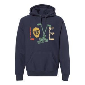 Ice Hockey Valentine's Day For Lovers Hockeys Gift Premium Hoodie