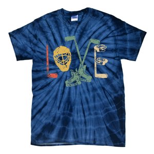 Ice Hockey Valentine's Day For Lovers Hockeys Gift Tie-Dye T-Shirt