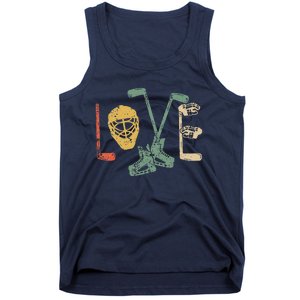 Ice Hockey Valentine's Day For Lovers Hockeys Gift Tank Top