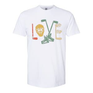 Ice Hockey Valentine's Day For Lovers Hockeys Gift Softstyle CVC T-Shirt