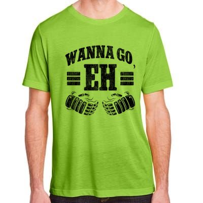 Ice Hockey Vintage Gloves Wanna Go Eh Gift Adult ChromaSoft Performance T-Shirt