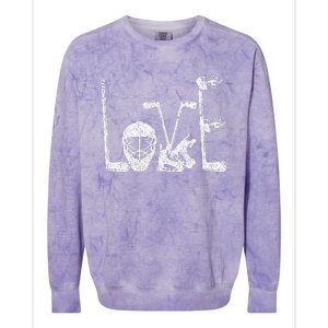 Ice Hockey Valentine's Day For Lovers Hockeys Colorblast Crewneck Sweatshirt