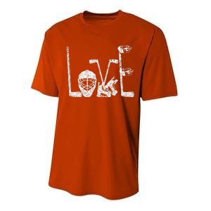 Ice Hockey Valentine's Day For Lovers Hockeys Performance Sprint T-Shirt