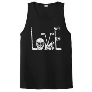 Ice Hockey Valentine's Day For Lovers Hockeys PosiCharge Competitor Tank