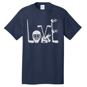 Ice Hockey Valentine's Day For Lovers Hockeys Tall T-Shirt