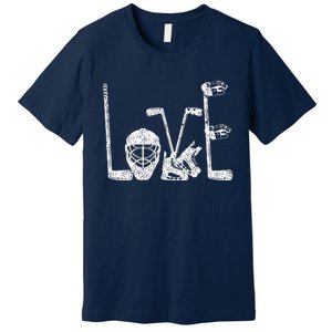 Ice Hockey Valentine's Day For Lovers Hockeys Premium T-Shirt