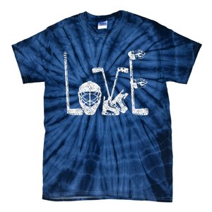 Ice Hockey Valentine's Day For Lovers Hockeys Tie-Dye T-Shirt