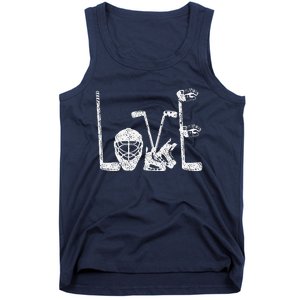 Ice Hockey Valentine's Day For Lovers Hockeys Tank Top