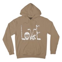 Ice Hockey Valentine's Day For Lovers Hockeys Hoodie