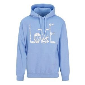 Ice Hockey Valentine's Day For Lovers Hockeys Unisex Surf Hoodie