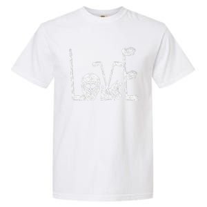 Ice Hockey Valentine's Day For Lovers Hockeys Garment-Dyed Heavyweight T-Shirt