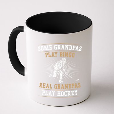 Ice Hockey Vintage Grandpa Some Grandpas Play Bingo Real Cute Gift Mug