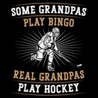 Ice Hockey Vintage Grandpa Some Grandpas Play Bingo Real Cute Gift Mug