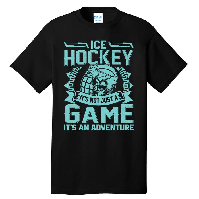 Ice Hockey Winter Sports Adventure Graphic Tall T-Shirt