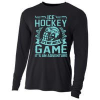 Ice Hockey Winter Sports Adventure Graphic Cooling Performance Long Sleeve Crew