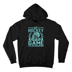 Ice Hockey Winter Sports Adventure Graphic Tall Hoodie