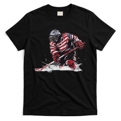 Ice Hockey Women Puck Hockeyplayer Player T-Shirt