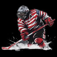 Ice Hockey Women Puck Hockeyplayer Player 16 in Basic Backpack