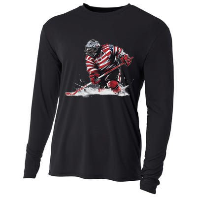 Ice Hockey Women Puck Hockeyplayer Player Cooling Performance Long Sleeve Crew
