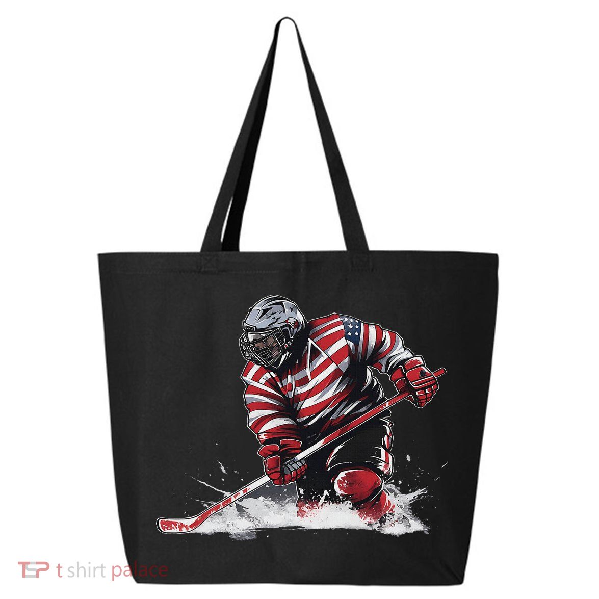 Ice Hockey Women Puck Hockeyplayer Player 25L Jumbo Tote
