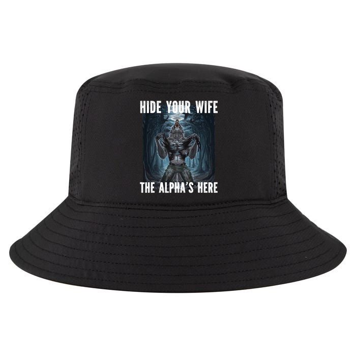 I Heart Werewolfs Alpha Funny Cringe Werewolf Wolf Meme Cool Comfort Performance Bucket Hat