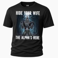I Heart Werewolfs Alpha Funny Cringe Werewolf Wolf Meme Cooling Performance Crew T-Shirt
