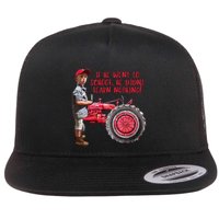 If He Went To School He DidnT Learn Nothing Jack Flat Bill Trucker Hat