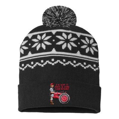 If He Went To School He DidnT Learn Nothing Jack USA-Made Snowflake Beanie